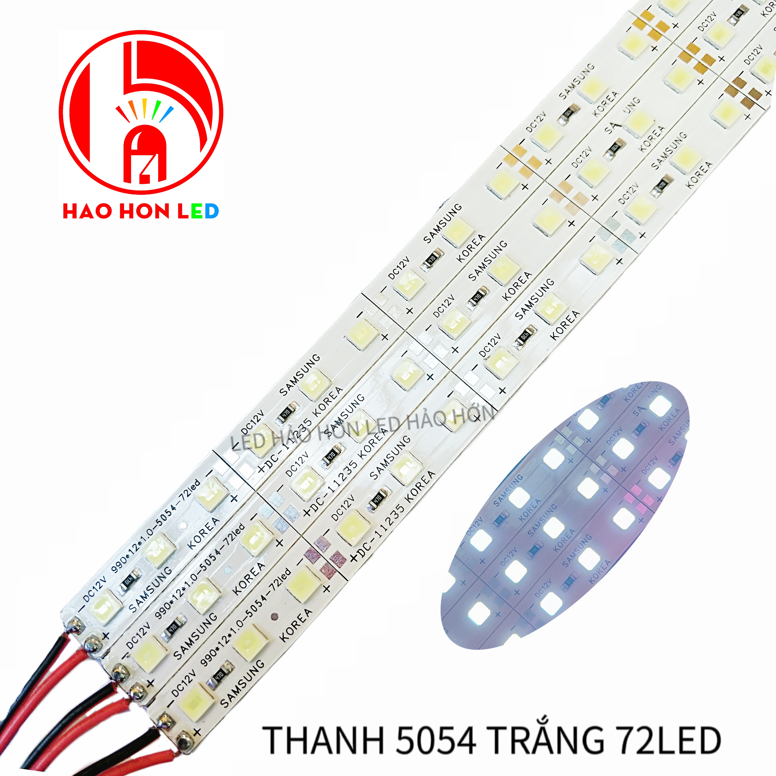 THANH 5054 TRẮNG 72LED 12V
